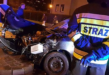 Wypadek na skrzyżowaniu ul. Gajowej ze Skłodowskiej-Curie [ZDJĘCIA]
