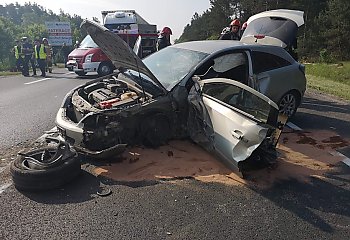 Wypadek między Stryszkiem a Brzozą. Pięć osób poszkodowanych 