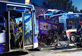 Katastrofa autobusowa w Bydgoszczy [ZDJĘCIA]