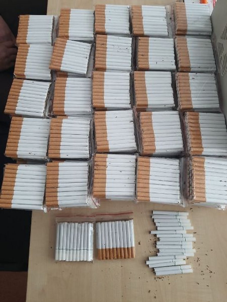 Policjanci zabezpieczyli tytoń bez akcyzy wart ponad 20 tysięcy złotych
