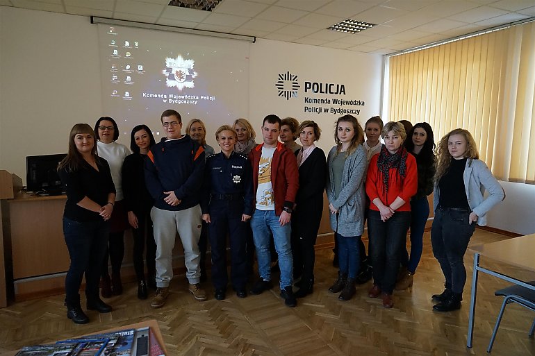 Studenci resocjalizacji odwiedzili Komendę Wojewódzką Policji w Bydgoszczy