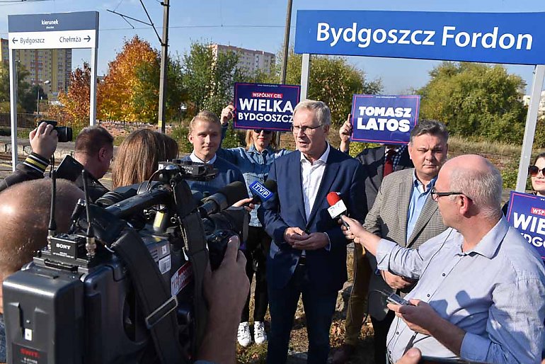 Latos: Szybka Kolej Miejska połączy Fordon z Osową Górą i Błoniem