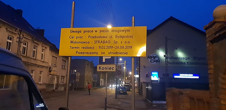 Bydgoska w remoncie. Od poniedziałku