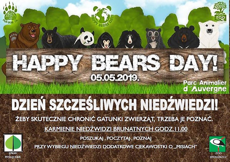 Dzień Szczęśliwych Niedźwiedzi w myślęcińskim zoo