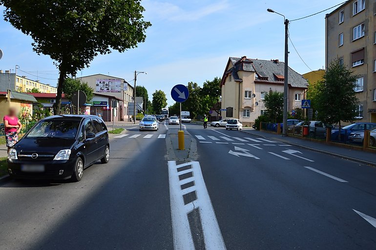 Piesza potrącona na przejściu