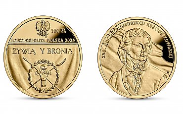 Narodowy Bank Polski emituje złote i srebrne monety upamiętniające polskie powstanie narodowe przeciw Rosji i Prusom w 1794 roku